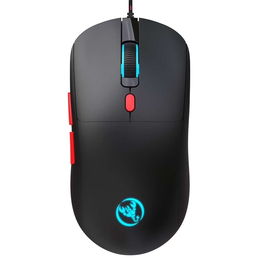 USB Wired Gaming Mouse,Usb Computer Mouse with 4 Adjustable DPI, RGB Backlit LED, Side Buttons, Ergonomic Design Mice for PC, Laptop, Windows, Mac, Vista, Linux, Gamer,Black