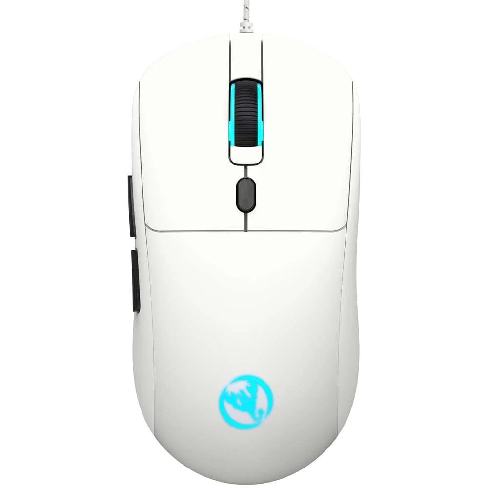 USB Wired Gaming Mouse,Usb Computer Mouse with 4 Adjustable DPI, RGB Backlit LED, Side Buttons, Ergonomic Design Mice for PC, Laptop, Windows, Mac, Vista, Linux, Gamer,White
