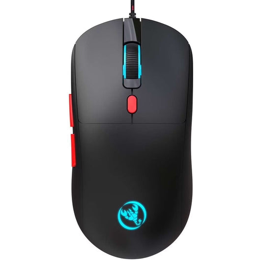 USB Wired Gaming Mouse,Usb Computer Mouse with 4 Adjustable DPI, RGB Backlit LED, Side Buttons, Ergonomic Design Mice for PC, Laptop, Windows, Mac, Vista, Linux, Gamer,Black